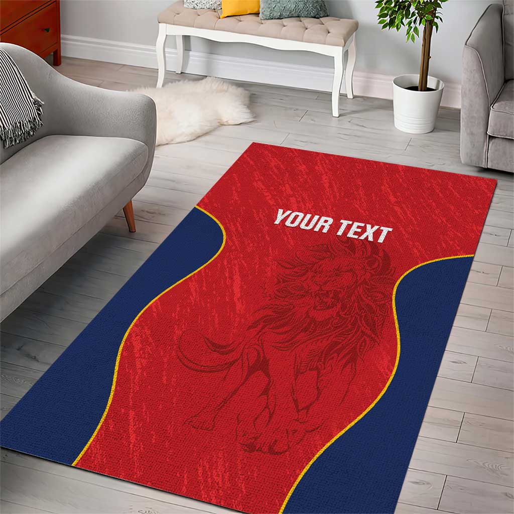 Custom Spain Rugby Area Rug Go Champions Lions - Wonder Print Shop