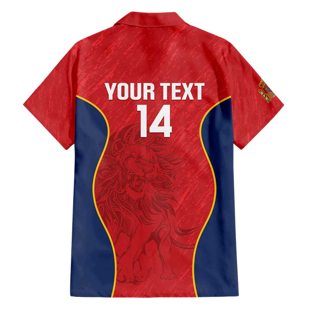 Custom Spain Rugby Family Matching Short Sleeve Bodycon Dress and Hawaiian Shirt Go Champions Lions - Wonder Print Shop
