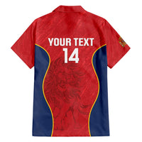 Custom Spain Rugby Family Matching Short Sleeve Bodycon Dress and Hawaiian Shirt Go Champions Lions - Wonder Print Shop
