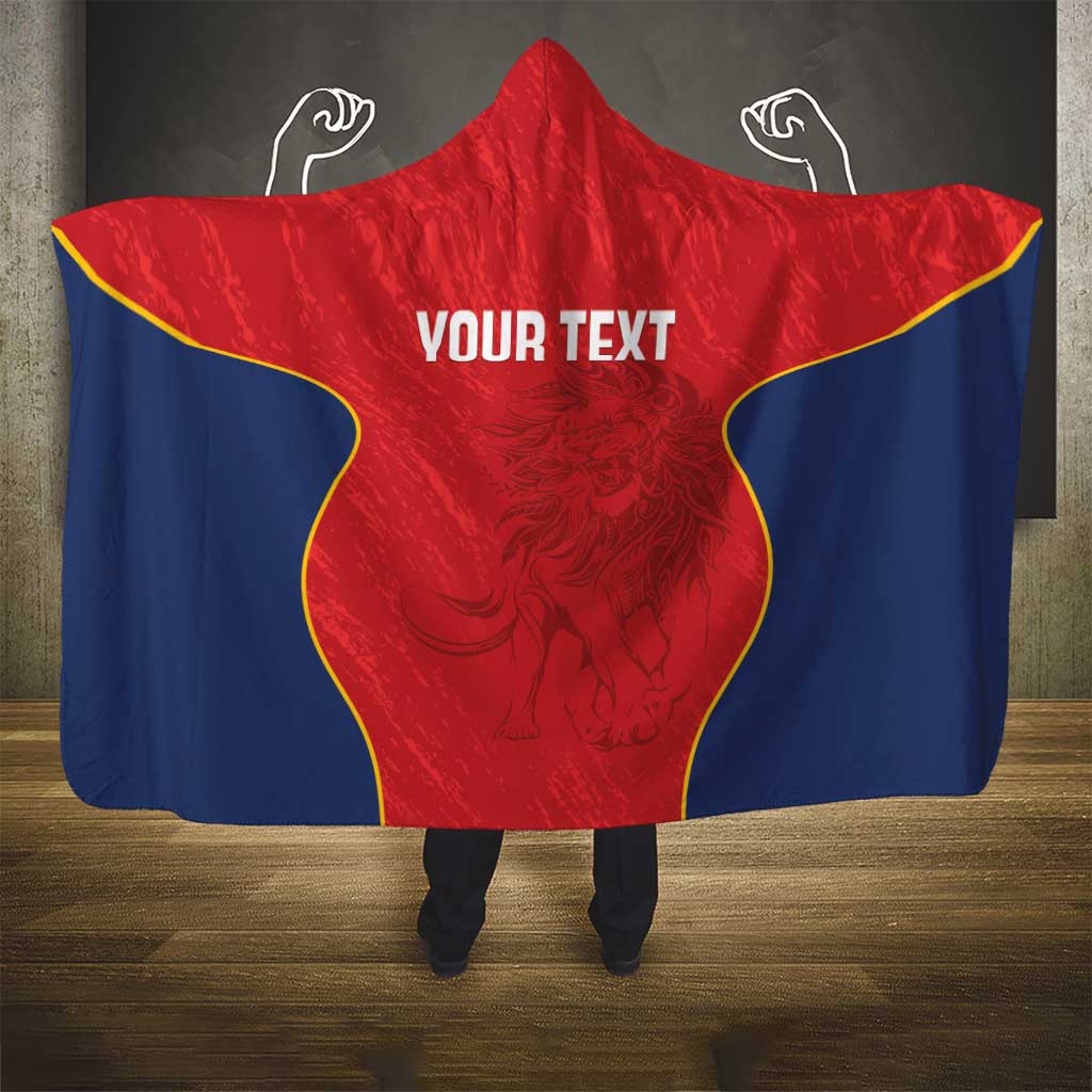 Custom Spain Rugby Hooded Blanket Go Champions Lions LT14