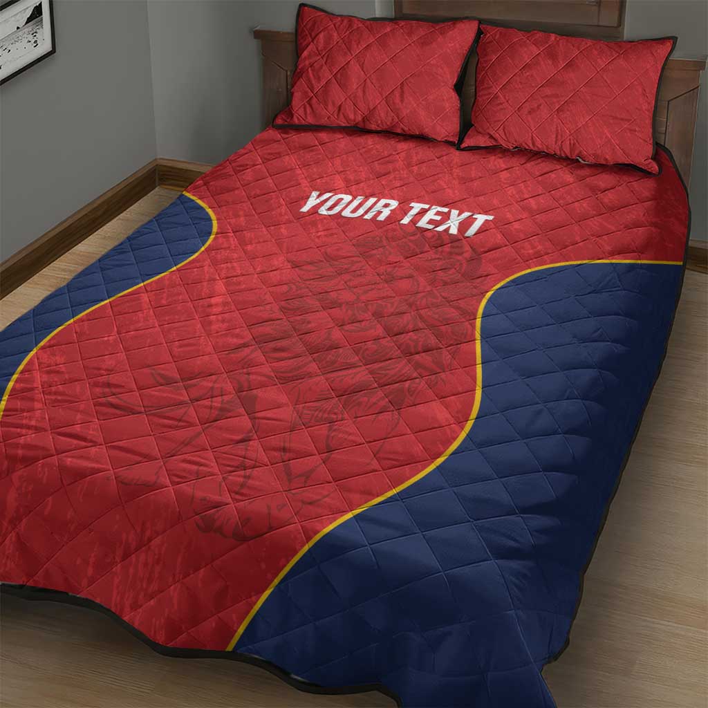 Custom Spain Rugby Quilt Bed Set Go Champions Lions - Wonder Print Shop