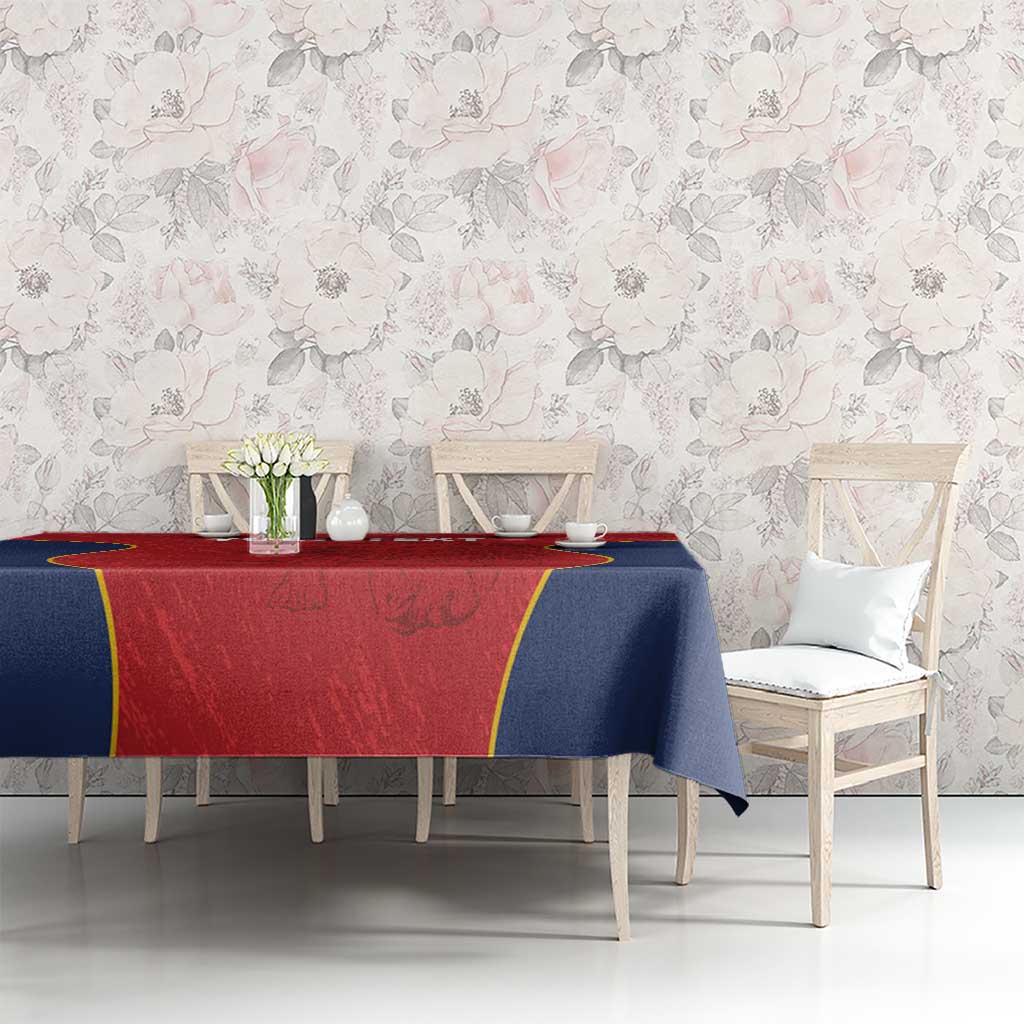 Custom Spain Rugby Tablecloth Go Champions Lions - Wonder Print Shop