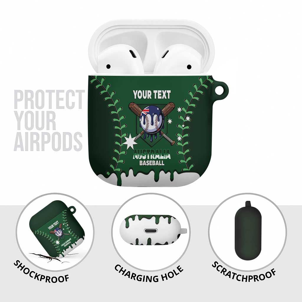 Australia 2026 Baseball Custom AirPods Case Go Aussie Drip Style