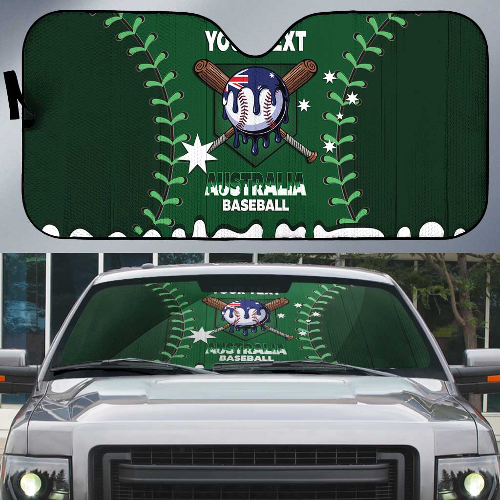 Australia 2026 Baseball Custom Auto Sun Shade Go Aussie Drip Style