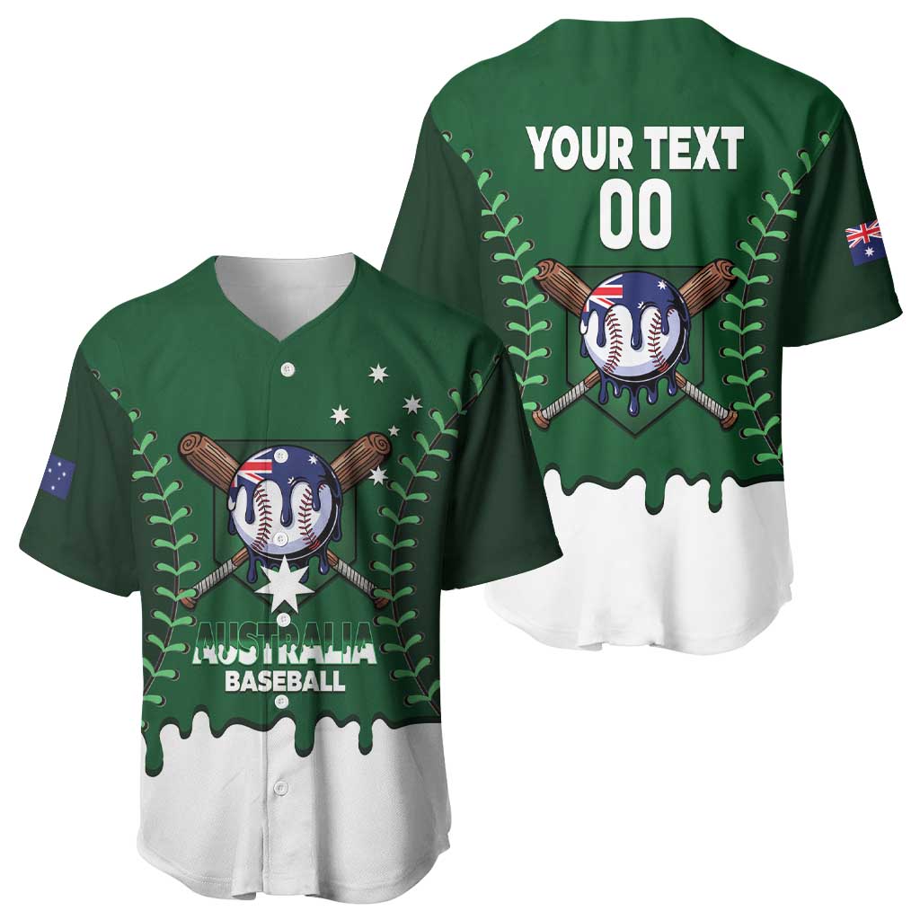 Australia 2026 Baseball Custom Baseball Jersey Go Aussie Drip Style