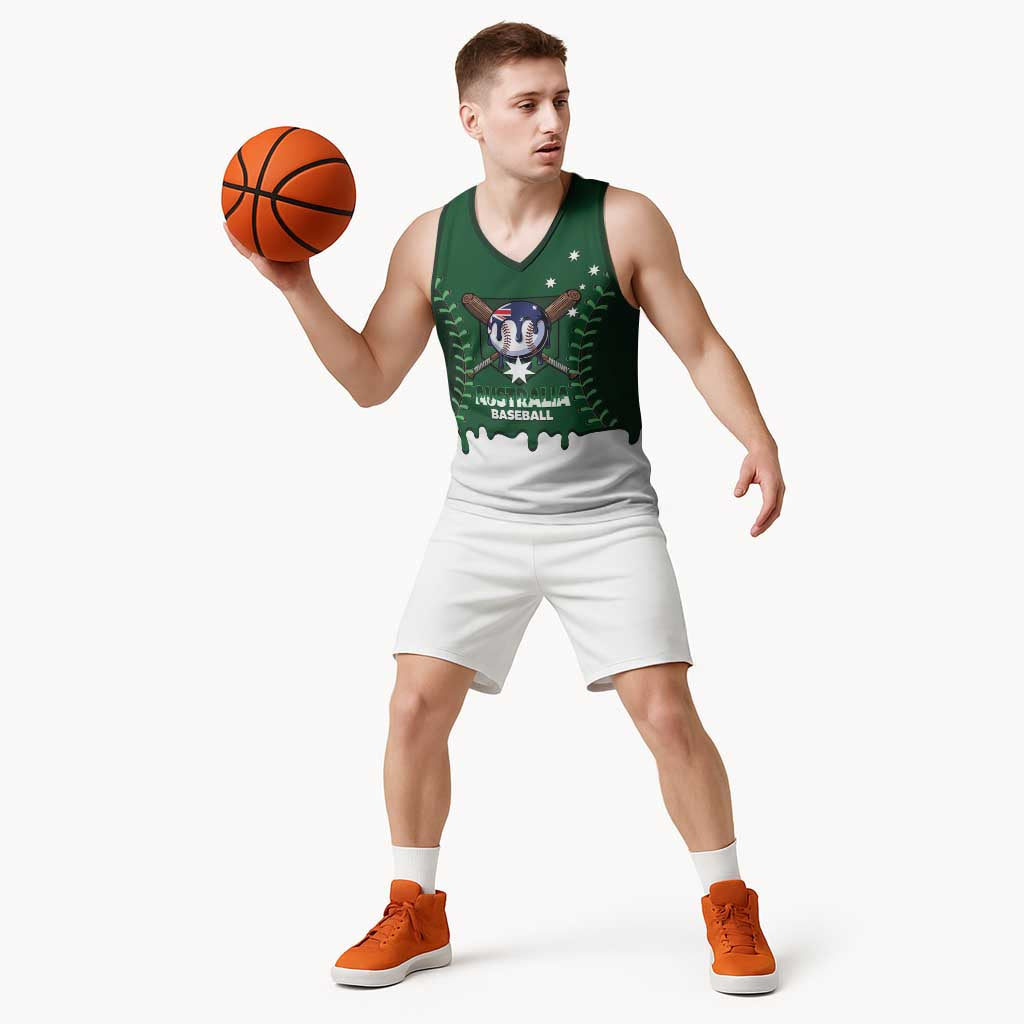 Australia 2026 Baseball Custom Basketball Jersey Go Aussie Drip Style
