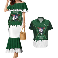 Australia 2026 Baseball Custom Couples Matching Mermaid Dress and Hawaiian Shirt Go Aussie Drip Style