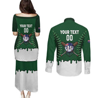 Australia 2026 Baseball Custom Couples Matching Puletasi and Long Sleeve Button Shirt Go Aussie Drip Style