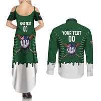 Australia 2026 Baseball Custom Couples Matching Summer Maxi Dress and Long Sleeve Button Shirt Go Aussie Drip Style