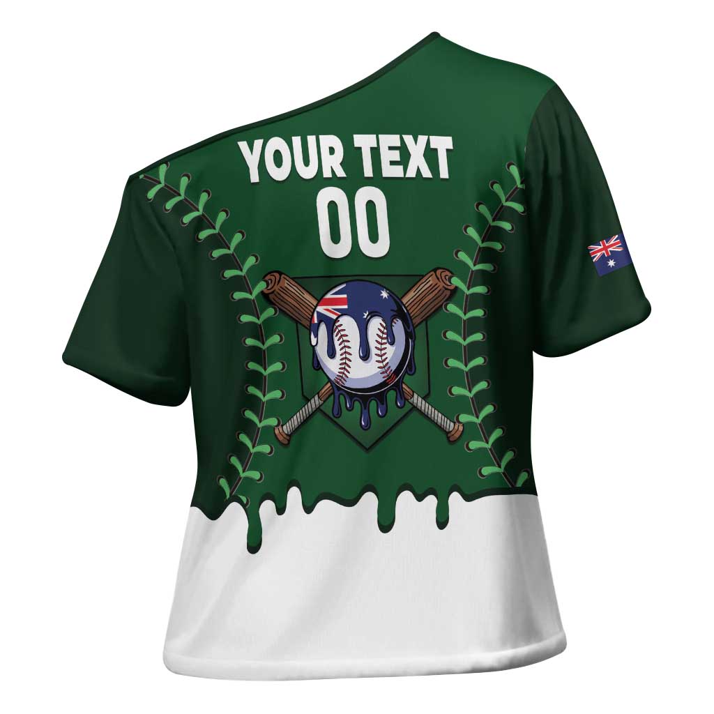 Australia 2026 Baseball Custom Cross Shoulder Shirt Go Aussie Drip Style