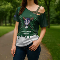 Australia 2026 Baseball Custom Cross Shoulder Shirt Go Aussie Drip Style