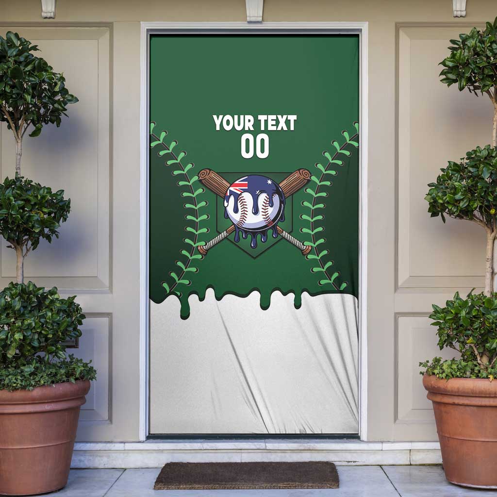 Australia 2026 Baseball Custom Door Cover Go Aussie Drip Style