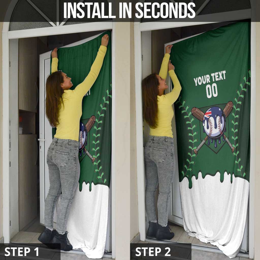 Australia 2026 Baseball Custom Door Cover Go Aussie Drip Style
