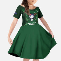 Australia 2026 Baseball Custom Family Matching Long Sleeve Bodycon Dress and Hawaiian Shirt Go Aussie Drip Style