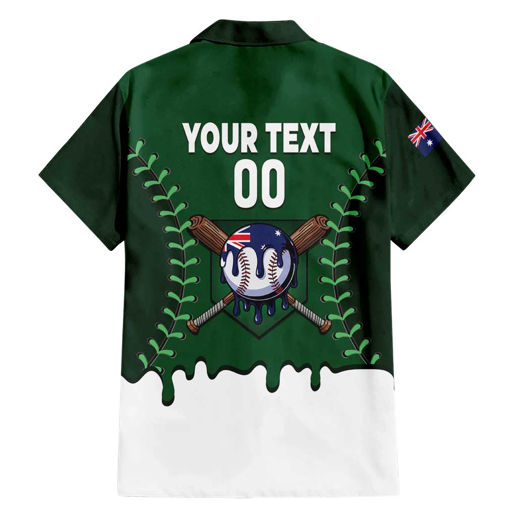 Australia 2026 Baseball Custom Family Matching Long Sleeve Bodycon Dress and Hawaiian Shirt Go Aussie Drip Style
