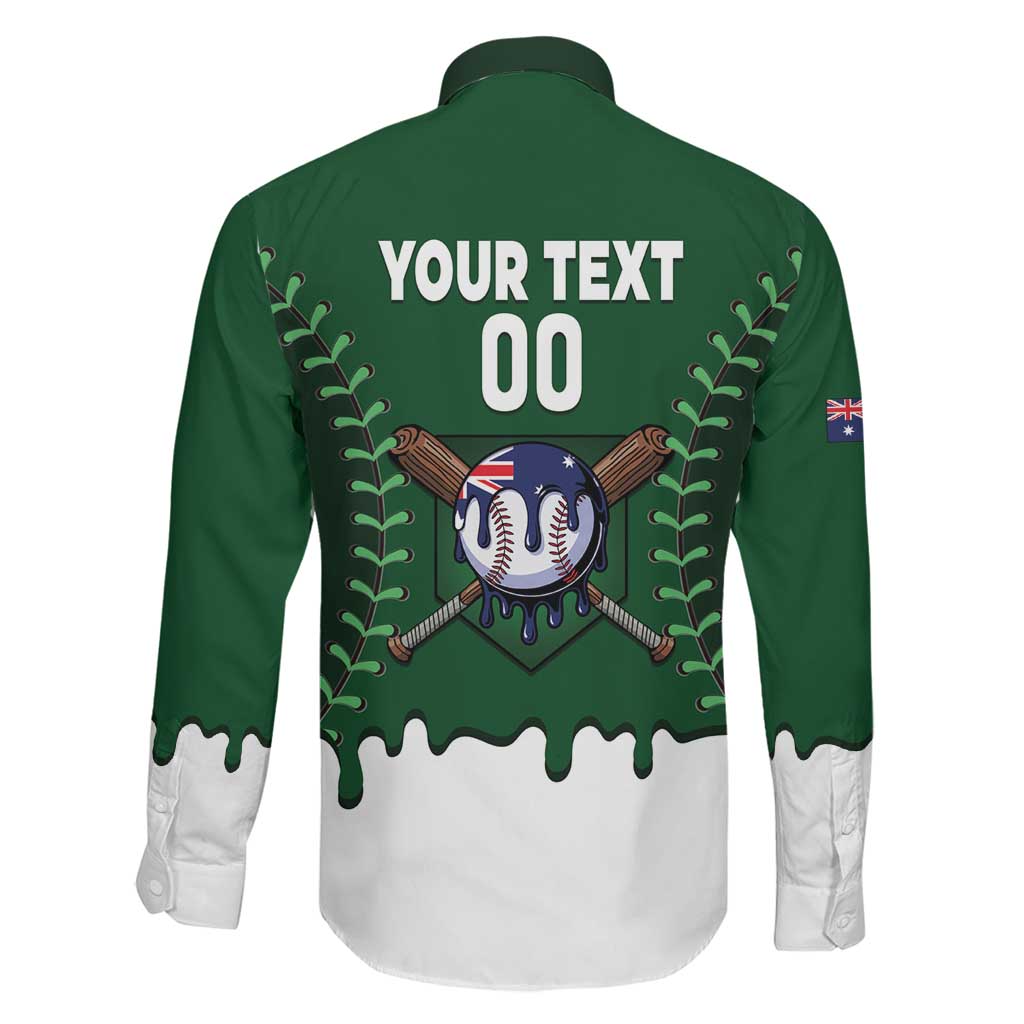 Australia 2026 Baseball Custom Family Matching Long Sleeve Bodycon Dress and Hawaiian Shirt Go Aussie Drip Style
