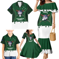 Australia 2026 Baseball Custom Family Matching Mermaid Dress and Hawaiian Shirt Go Aussie Drip Style