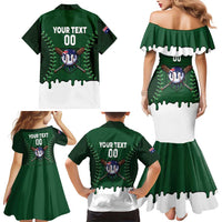 Australia 2026 Baseball Custom Family Matching Mermaid Dress and Hawaiian Shirt Go Aussie Drip Style
