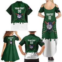 Australia 2026 Baseball Custom Family Matching Summer Maxi Dress and Hawaiian Shirt Go Aussie Drip Style