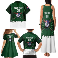 Australia 2026 Baseball Custom Family Matching Tank Maxi Dress and Hawaiian Shirt Go Aussie Drip Style