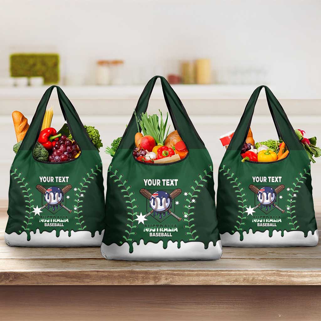 Australia 2026 Baseball Custom Grocery Bag Go Aussie Drip Style