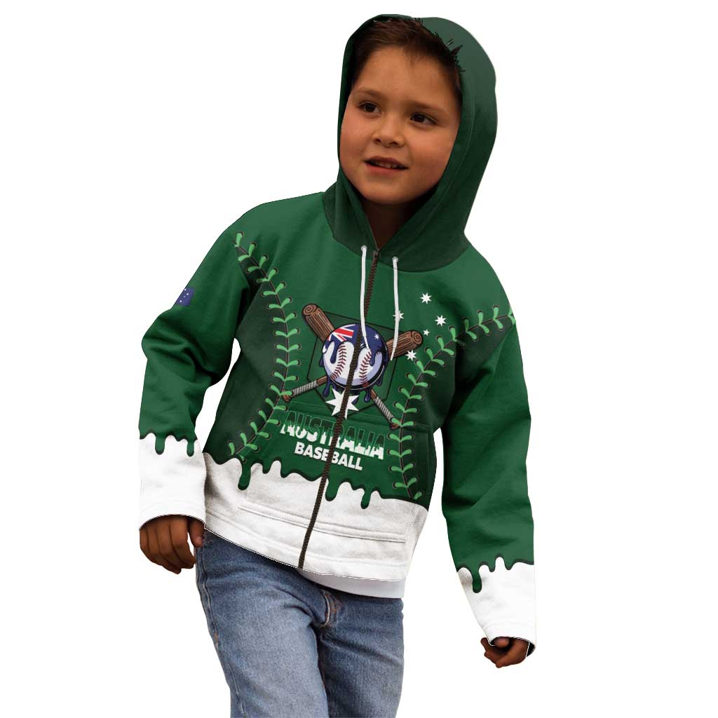 Australia 2026 Baseball Custom Kid Hoodie Go Aussie Drip Style