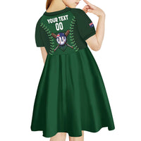 Australia 2026 Baseball Custom Kid Short Sleeve Dress Go Aussie Drip Style