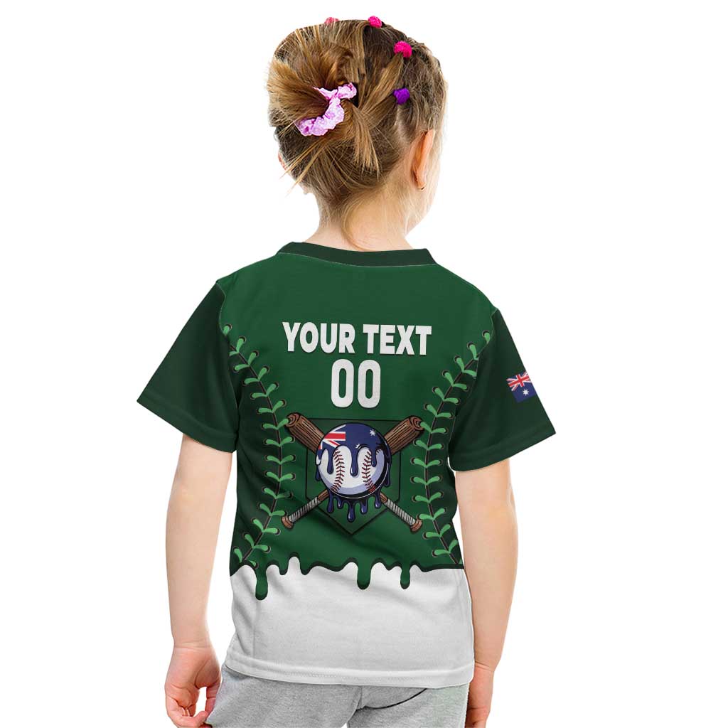 Australia 2026 Baseball Custom Kid T Shirt Go Aussie Drip Style