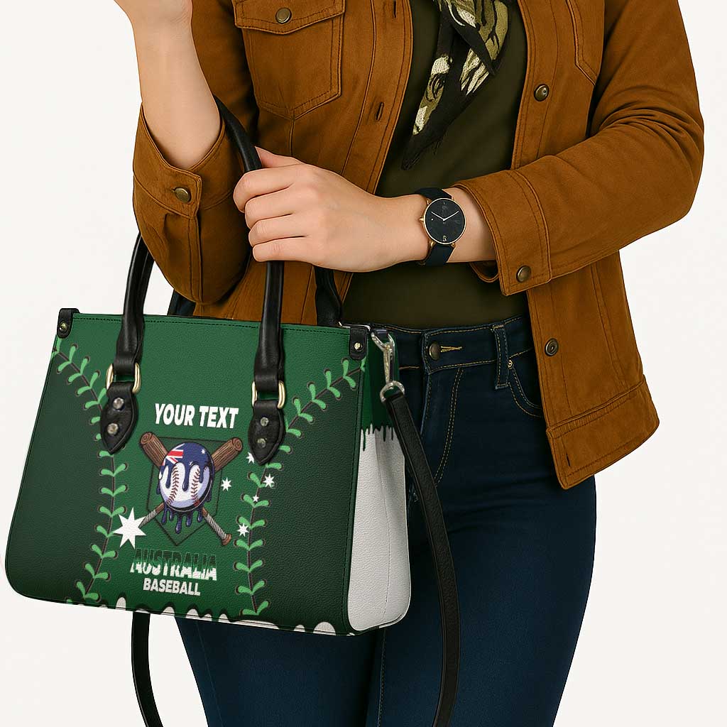 Australia 2026 Baseball Custom Leather Bag Go Aussie Drip Style