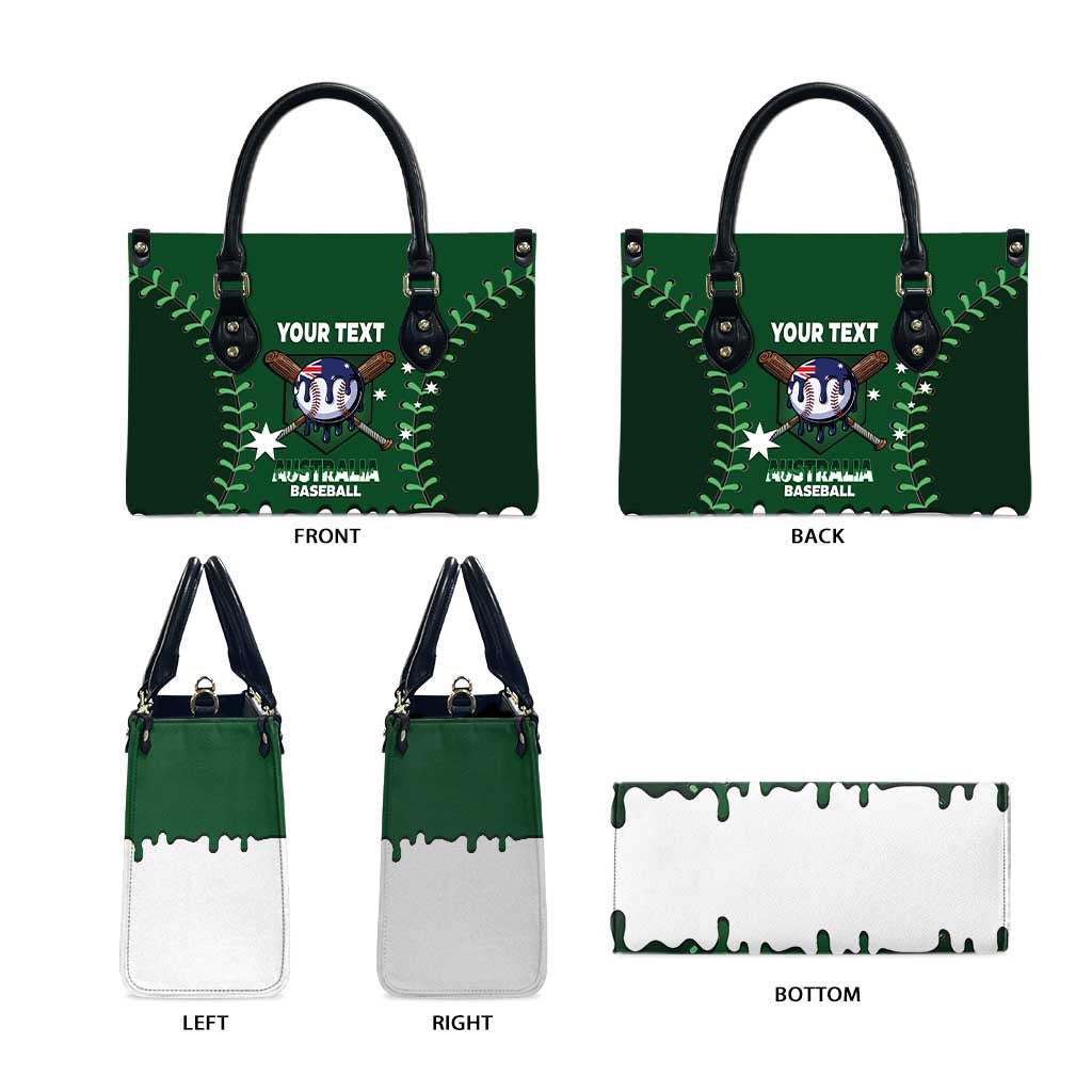 Australia 2026 Baseball Custom Leather Bag Go Aussie Drip Style
