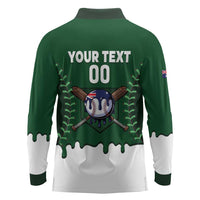 Australia 2026 Baseball Custom Long Sleeve Polo Shirt Go Aussie Drip Style