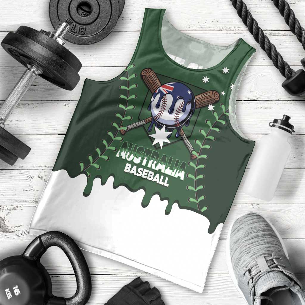 Australia 2026 Baseball Custom Men Tank Top Go Aussie Drip Style