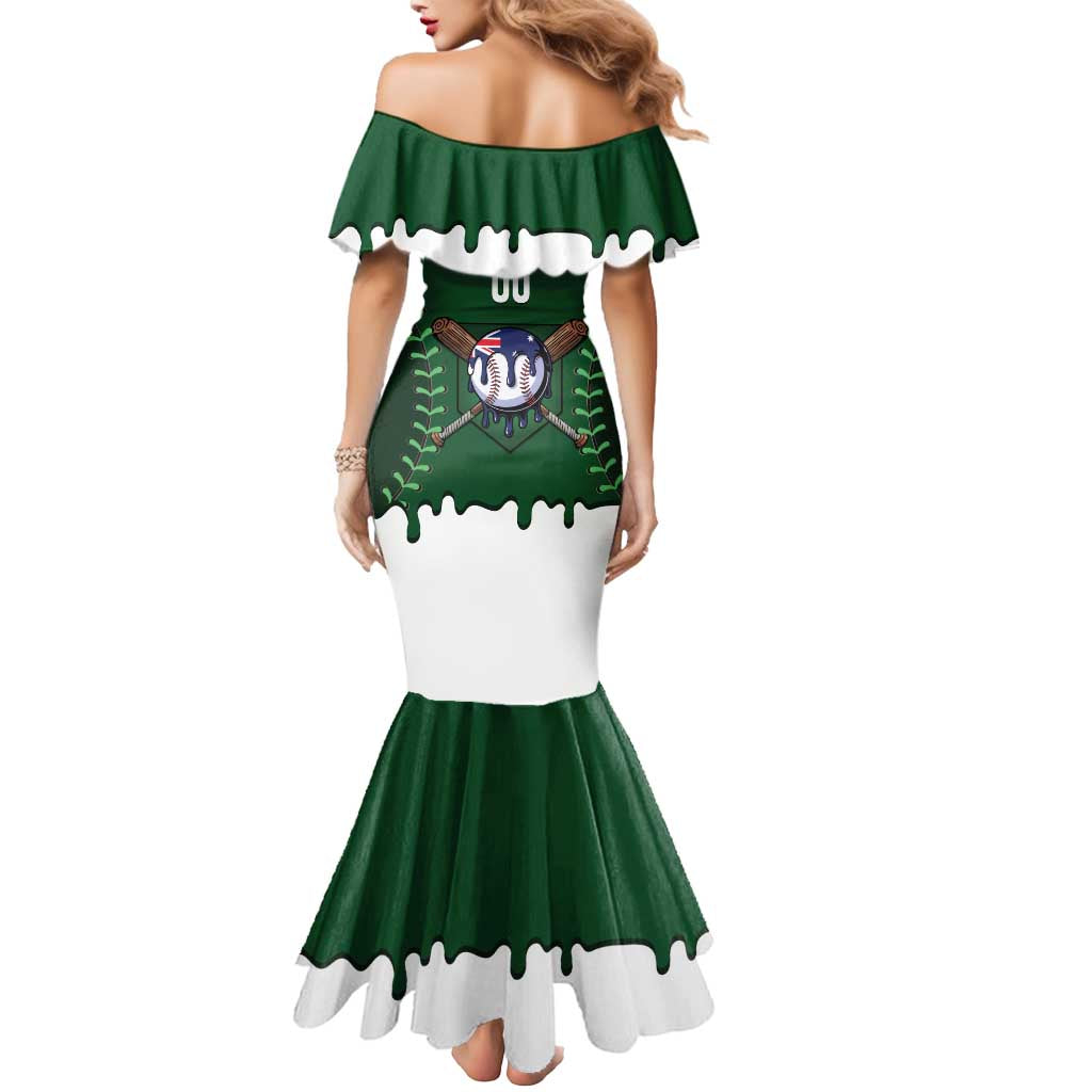 Australia 2026 Baseball Custom Mermaid Dress Go Aussie Drip Style