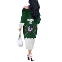 Australia 2026 Baseball Custom Off The Shoulder Long Sleeve Dress Go Aussie Drip Style