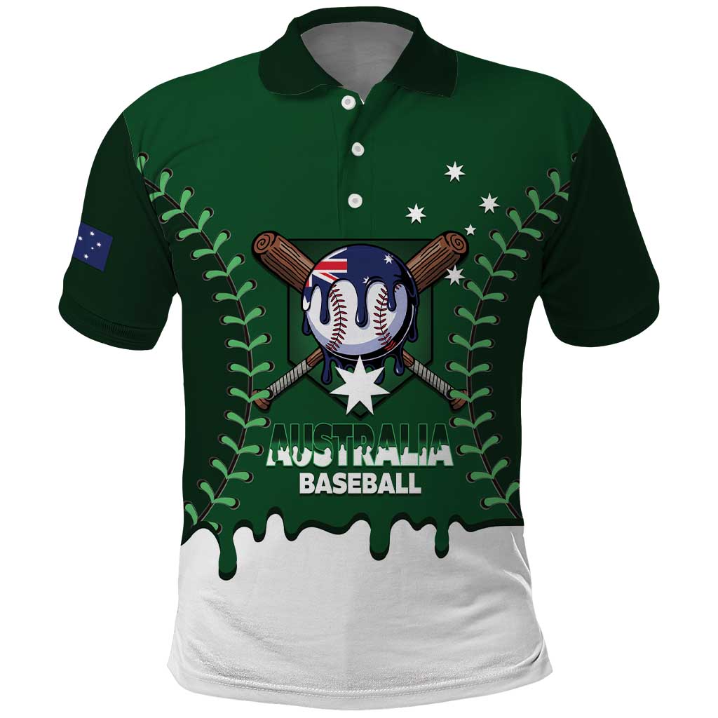 Australia 2026 Baseball Custom Polo Shirt Go Aussie Drip Style