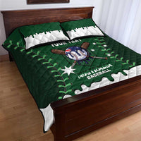 Australia 2026 Baseball Custom Quilt Bed Set Go Aussie Drip Style