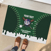 Australia 2026 Baseball Custom Rubber Doormat Go Aussie Drip Style
