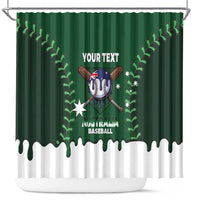 Australia 2026 Baseball Custom Shower Curtain Go Aussie Drip Style