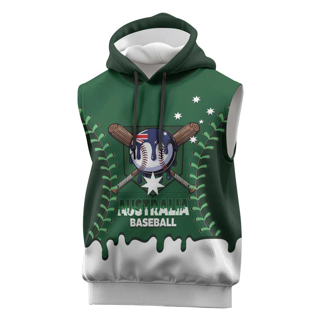 Australia 2026 Baseball Custom Sleeveless Hoodie Go Aussie Drip Style