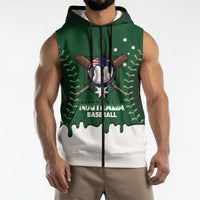 Australia 2026 Baseball Custom Sleeveless Zip Hoodie Go Aussie Drip Style