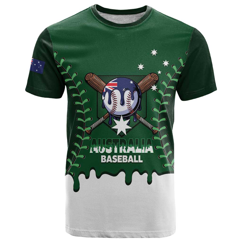 Australia 2026 Baseball Custom T Shirt Go Aussie Drip Style