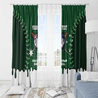 Australia 2026 Baseball Custom Window Curtain Go Aussie Drip Style