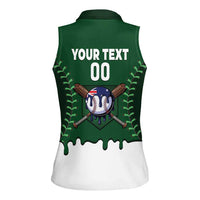 Australia 2026 Baseball Custom Women Sleeveless Polo Shirt Go Aussie Drip Style