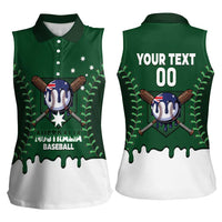 Australia 2026 Baseball Custom Women Sleeveless Polo Shirt Go Aussie Drip Style