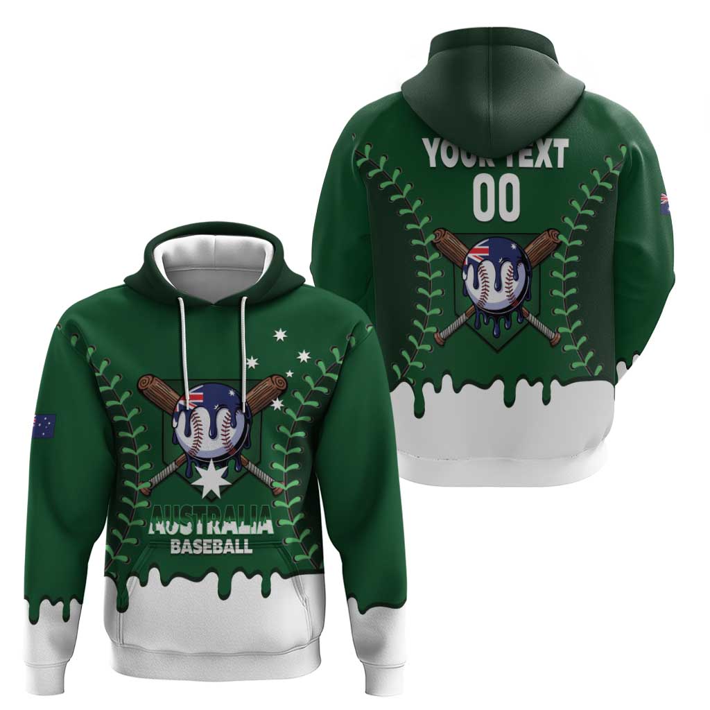 Australia 2026 Baseball Custom Zip Hoodie Go Aussie Drip Style