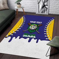 Brazil 2026 Baseball Custom Area Rug Go Champions Drip Style