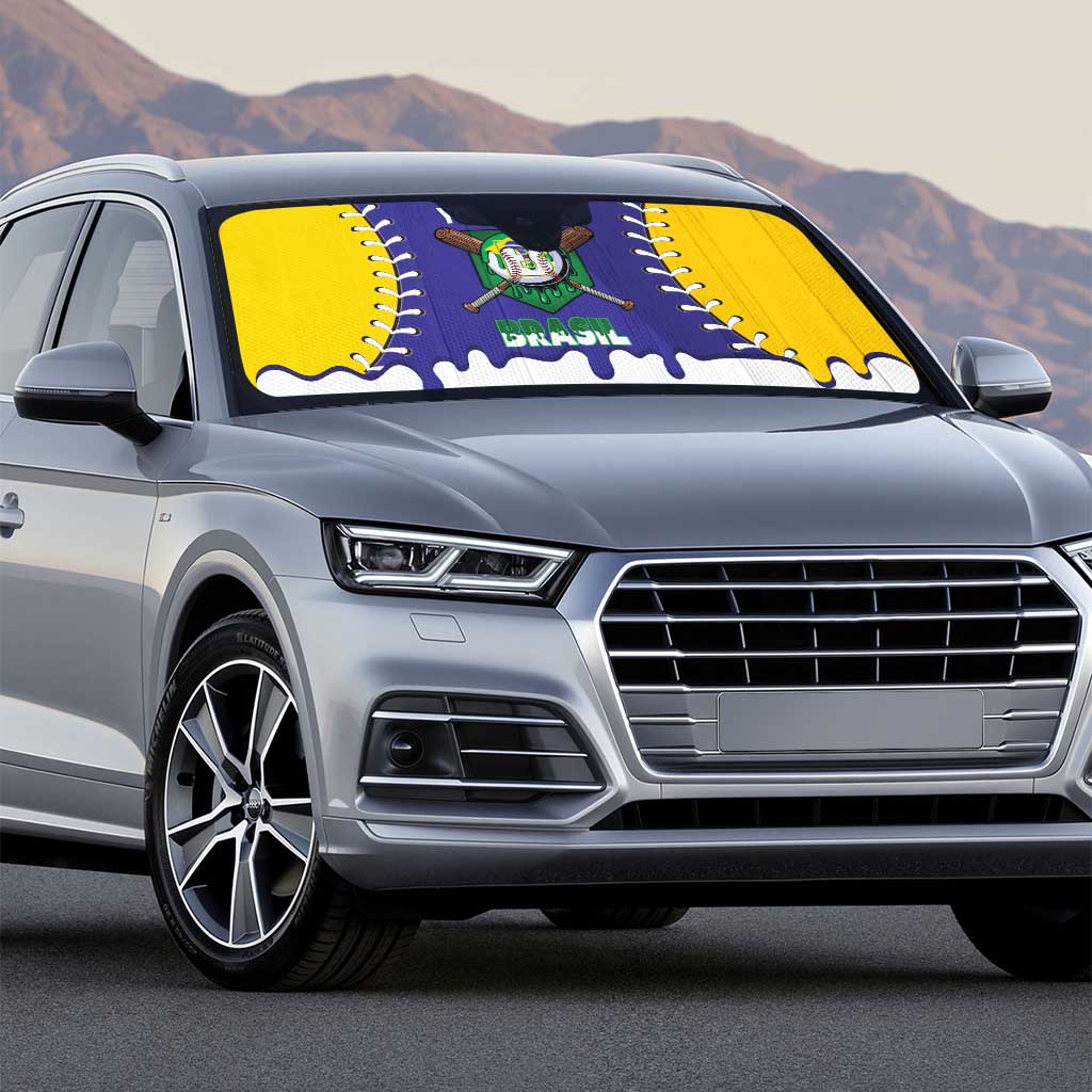 Brazil 2026 Baseball Custom Auto Sun Shade Go Champions Drip Style