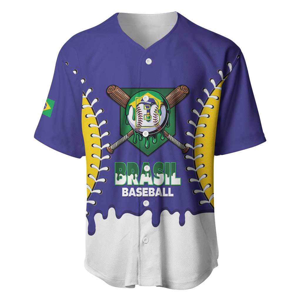 Brazil 2026 Baseball Custom Baseball Jersey Go Champions Drip Style