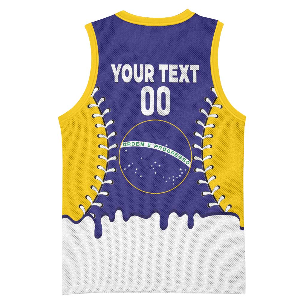 Brazil 2026 Baseball Custom Basketball Jersey Go Champions Drip Style