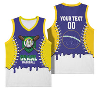 Brazil 2026 Baseball Custom Basketball Jersey Go Champions Drip Style